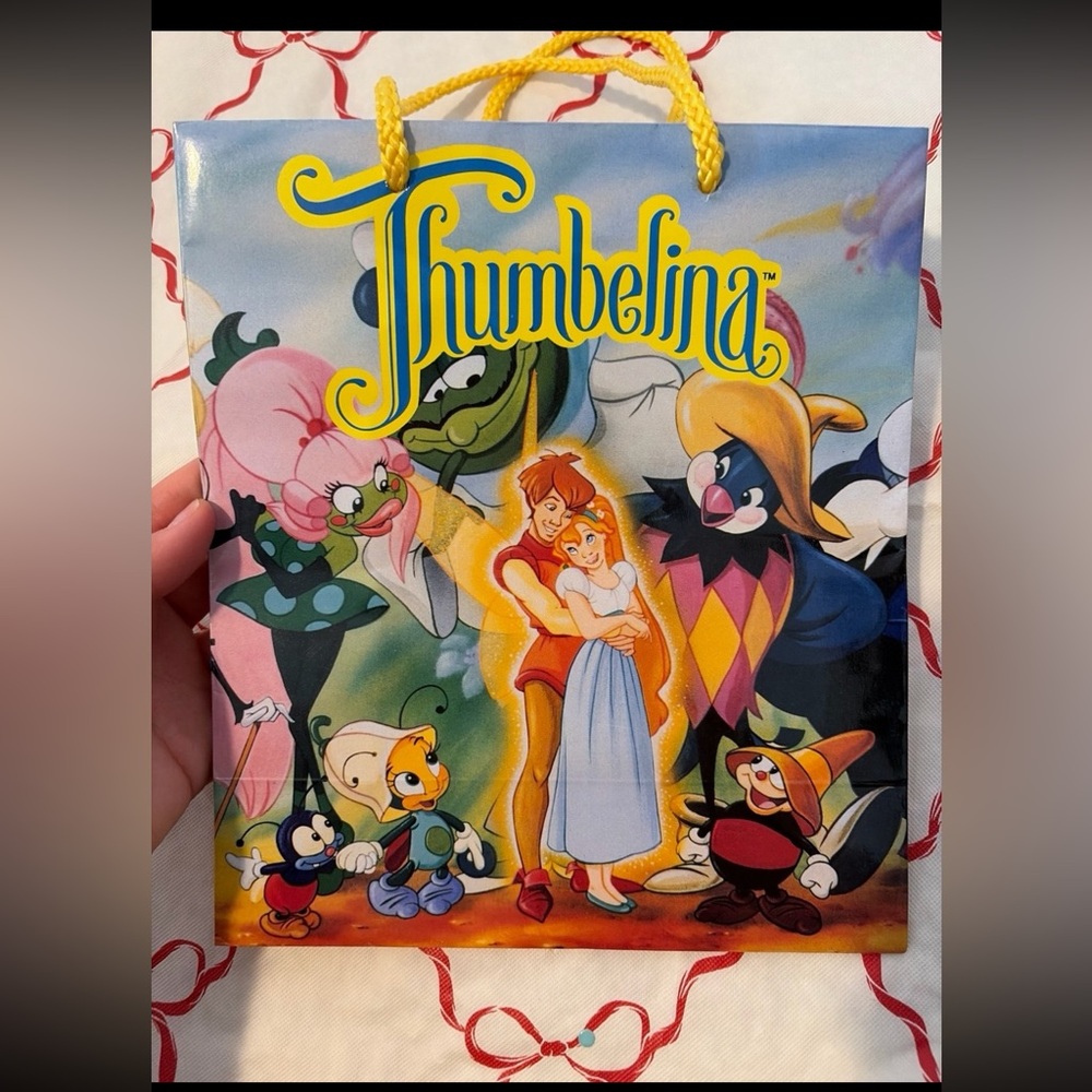 Thumbelina movie gift bag vintage 90s
